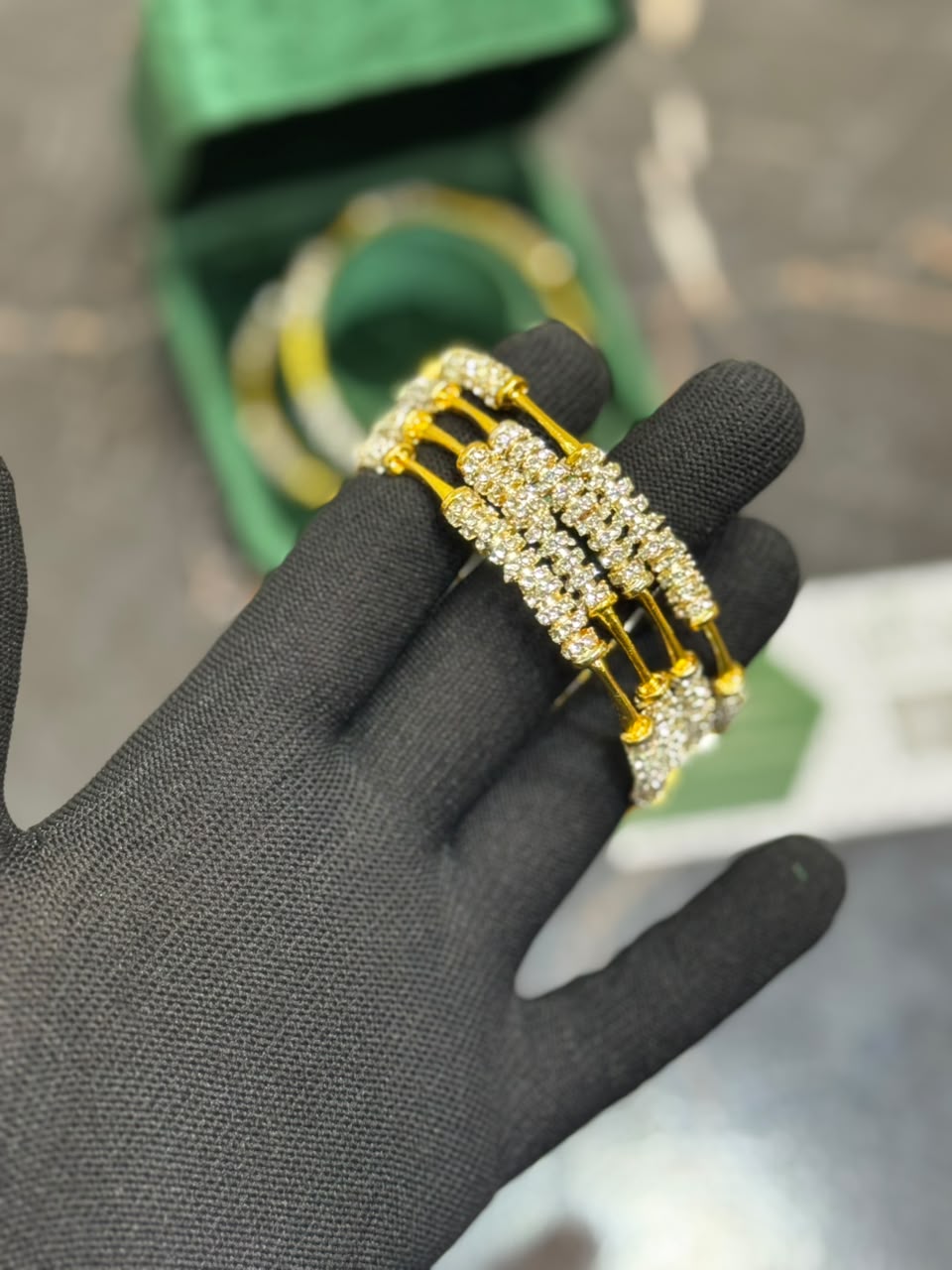 Noorani Bangle | Stylish Zircon Studded Bangle