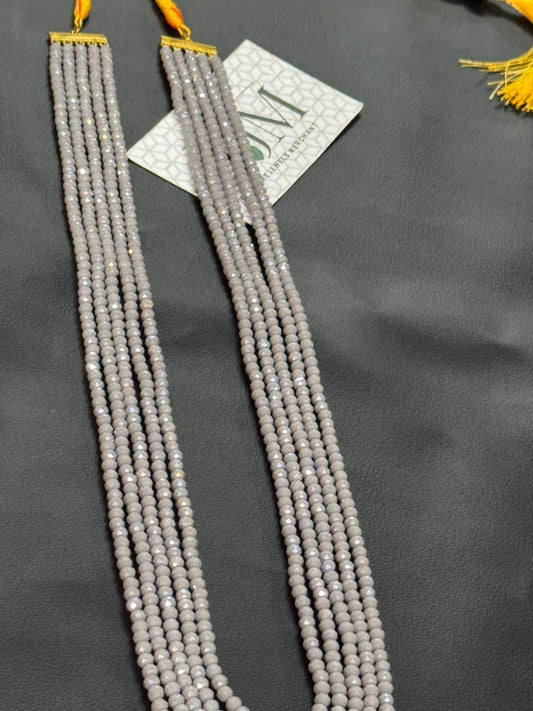 Stylish 5 Layer Mala (Grey) | The Jewels Merchant