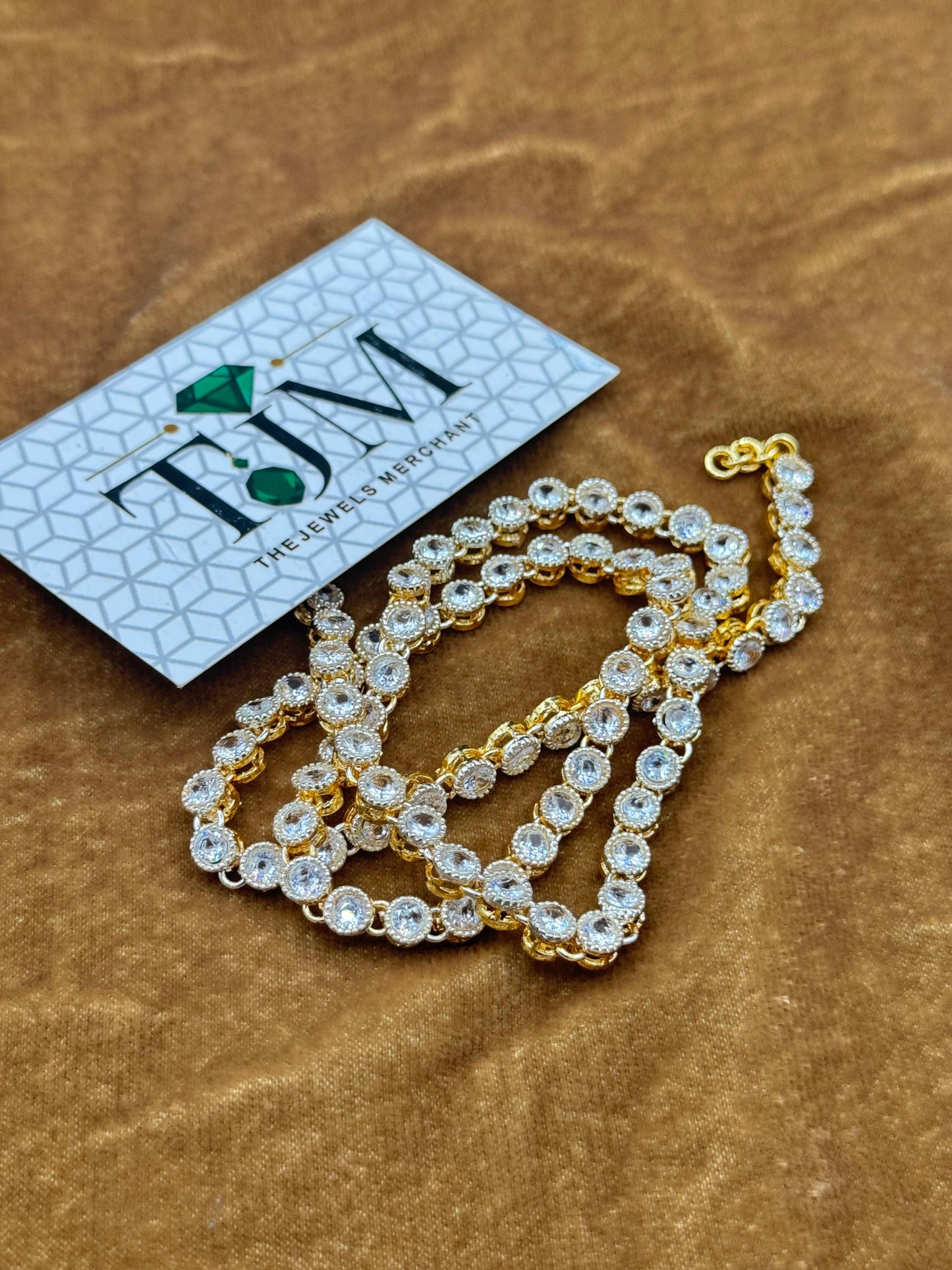 Elegant Zircon Mala | White Zircon | The Jewels Merchant