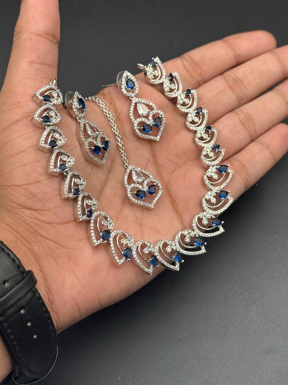 Premium Quality AD Zircon Necklace Set
