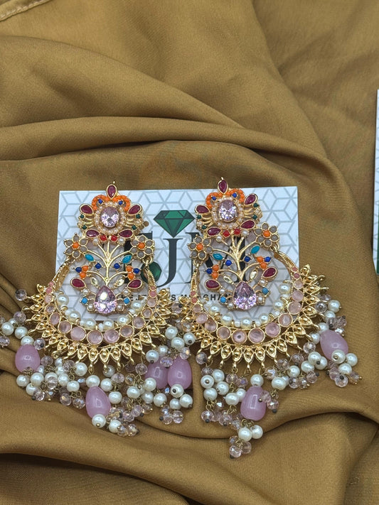 Noratan Earrings | Traditional Statement Earrings |The Jewels Merchant