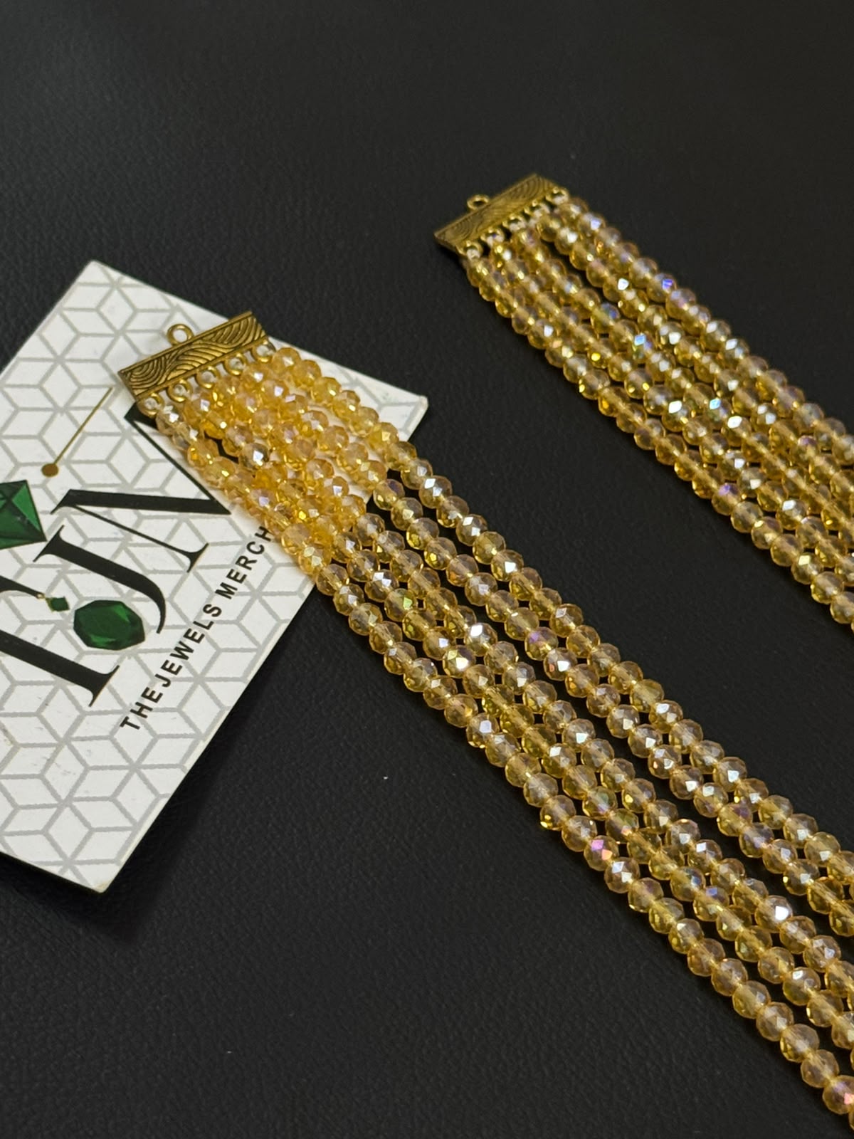 Stylish 5 Layer Mala ( champaign) | The Jewels Merchant