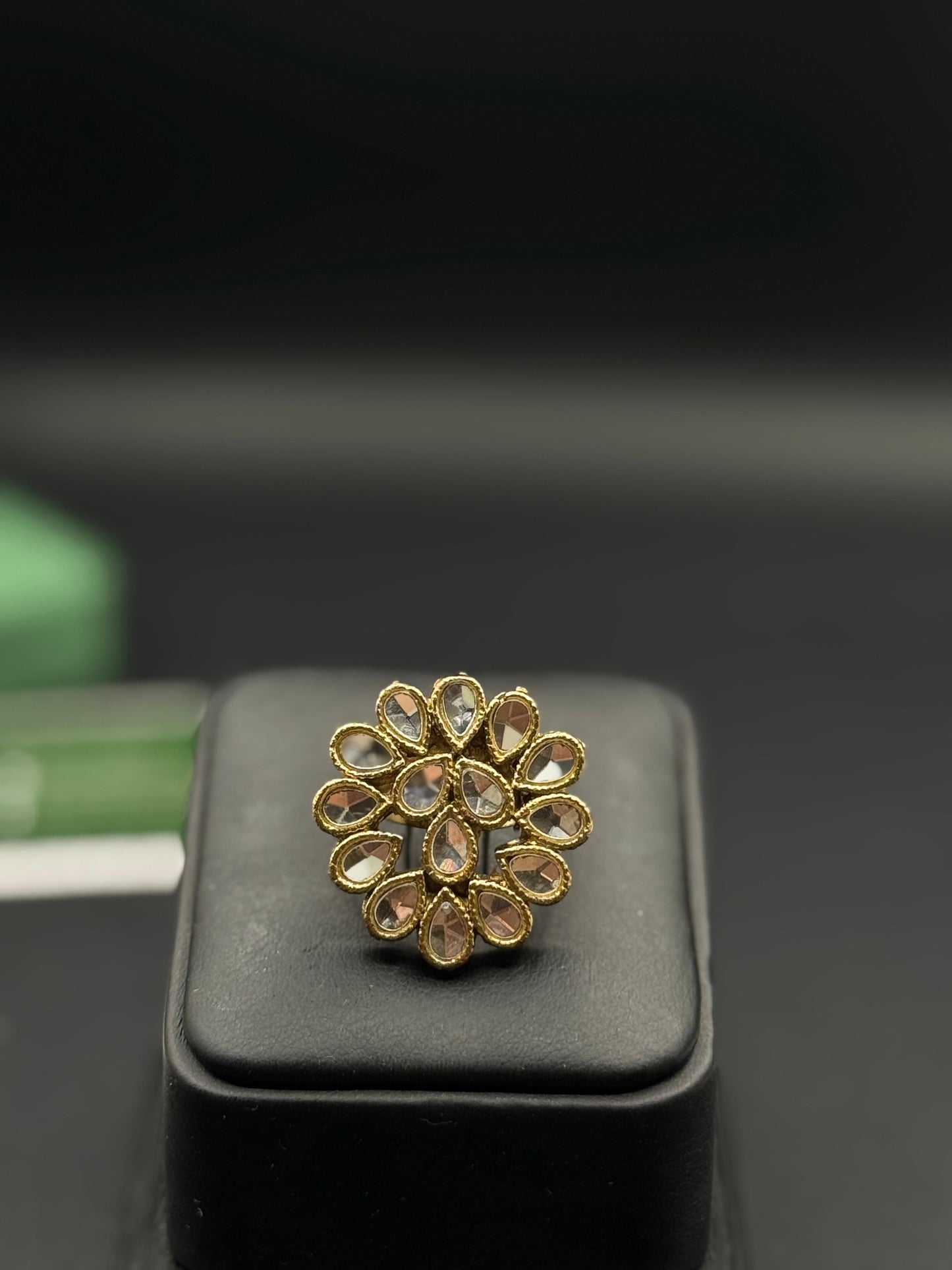 Kundan Ring | Traditional Adjustable Ring | The Jewels Merchant