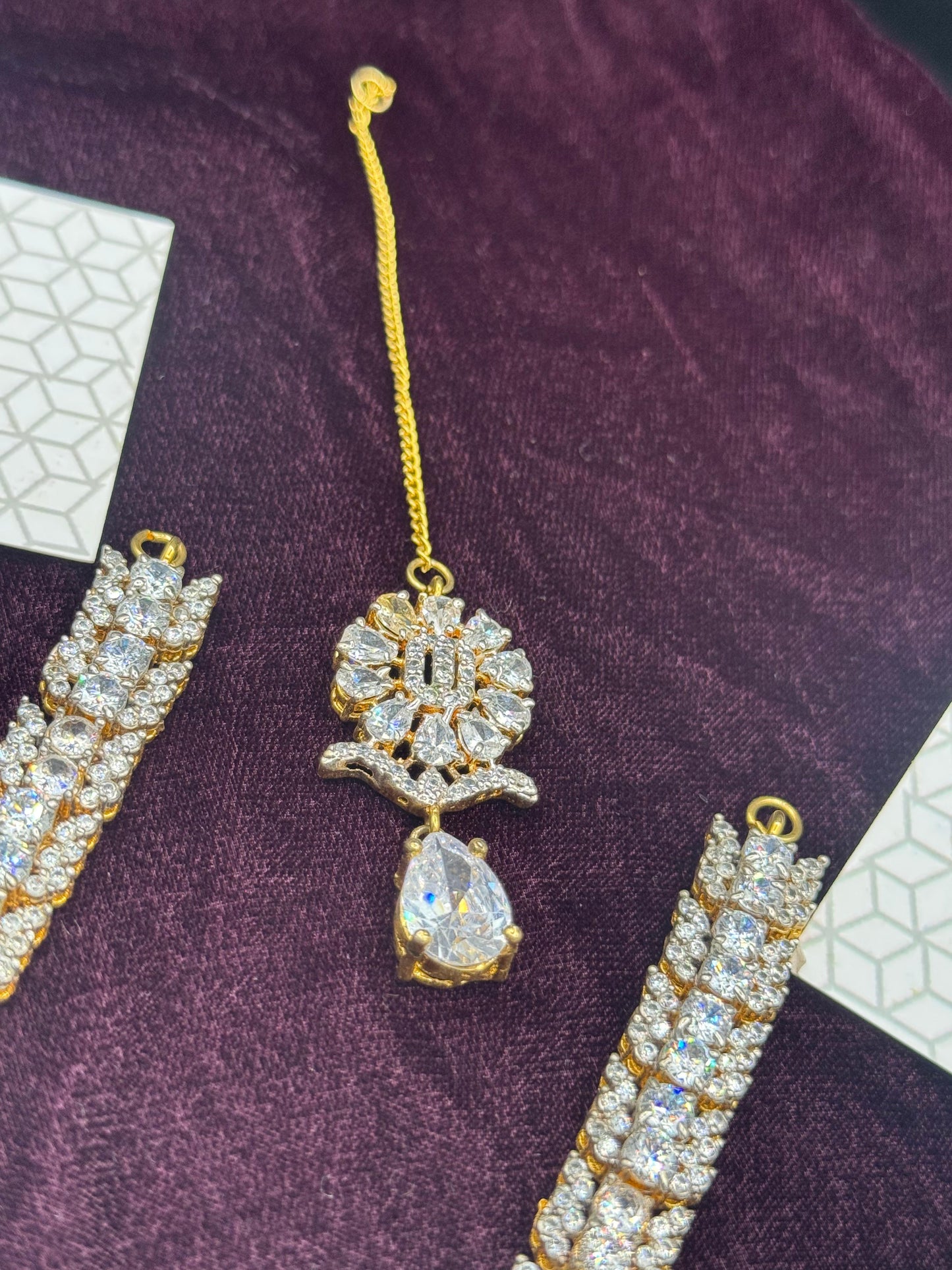 Pure 22 KT Gold Plated Bridal Necklace Set | The Jewels Merchant