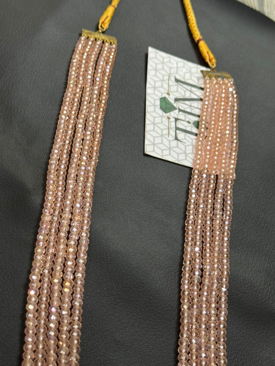 Stylish 5 Layer Mala (Pink)  | The Jewels Merchant