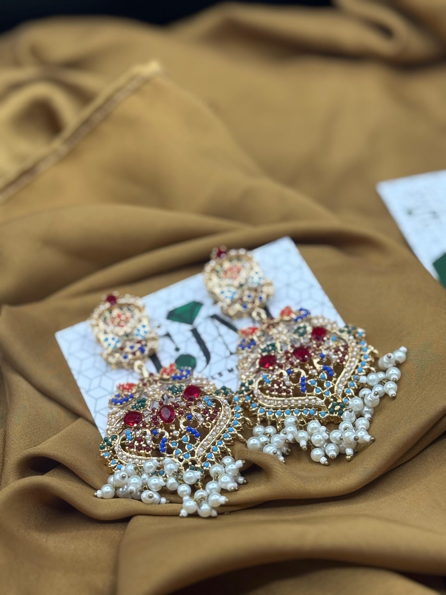 Noratan Earrings | Traditional Statement Earrings |The Jewels Merchant