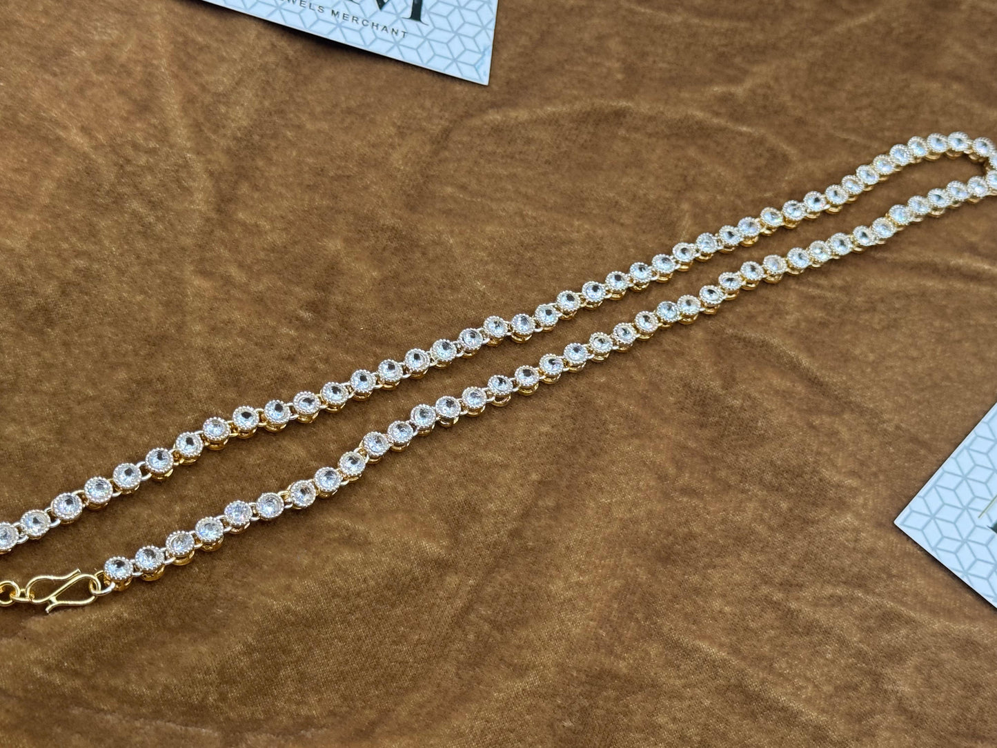 Elegant Zircon Mala | White Zircon  | The Jewels Merchant
