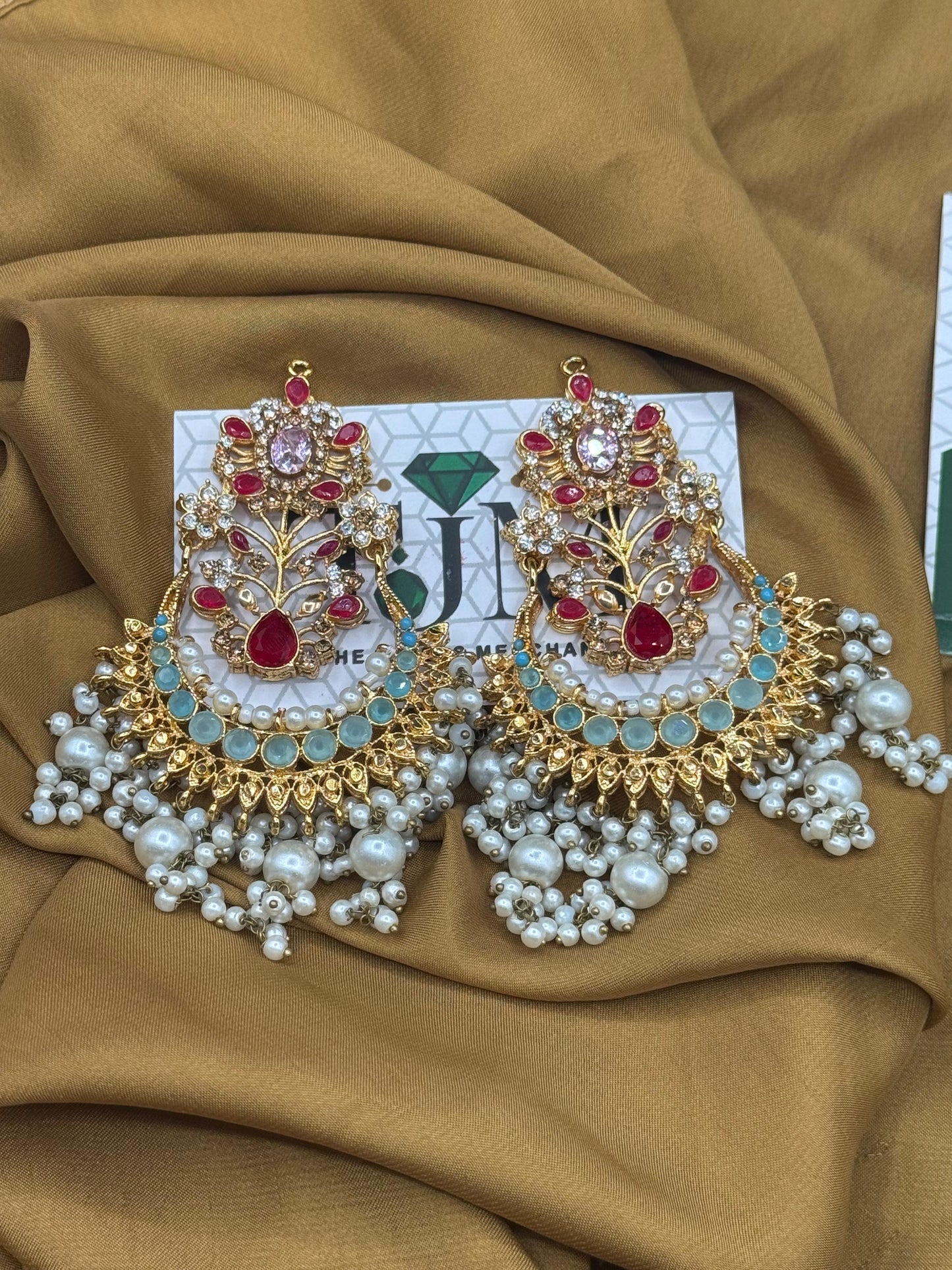 Noratan Earrings | Traditional Statement Earrings |The Jewels Merchant