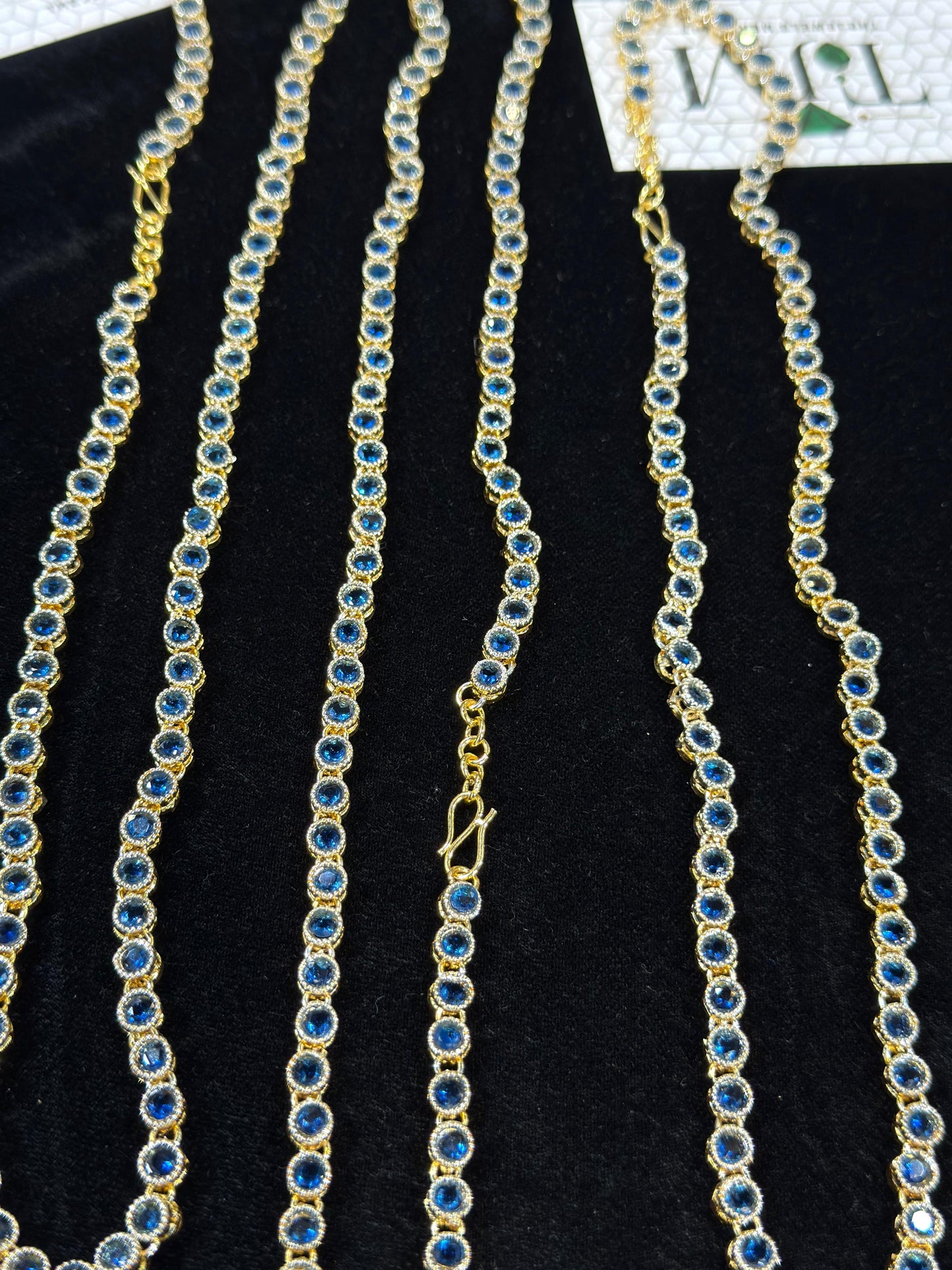 Elegant Zircon Mala | Blue Sapphire | The Jewels Merchant