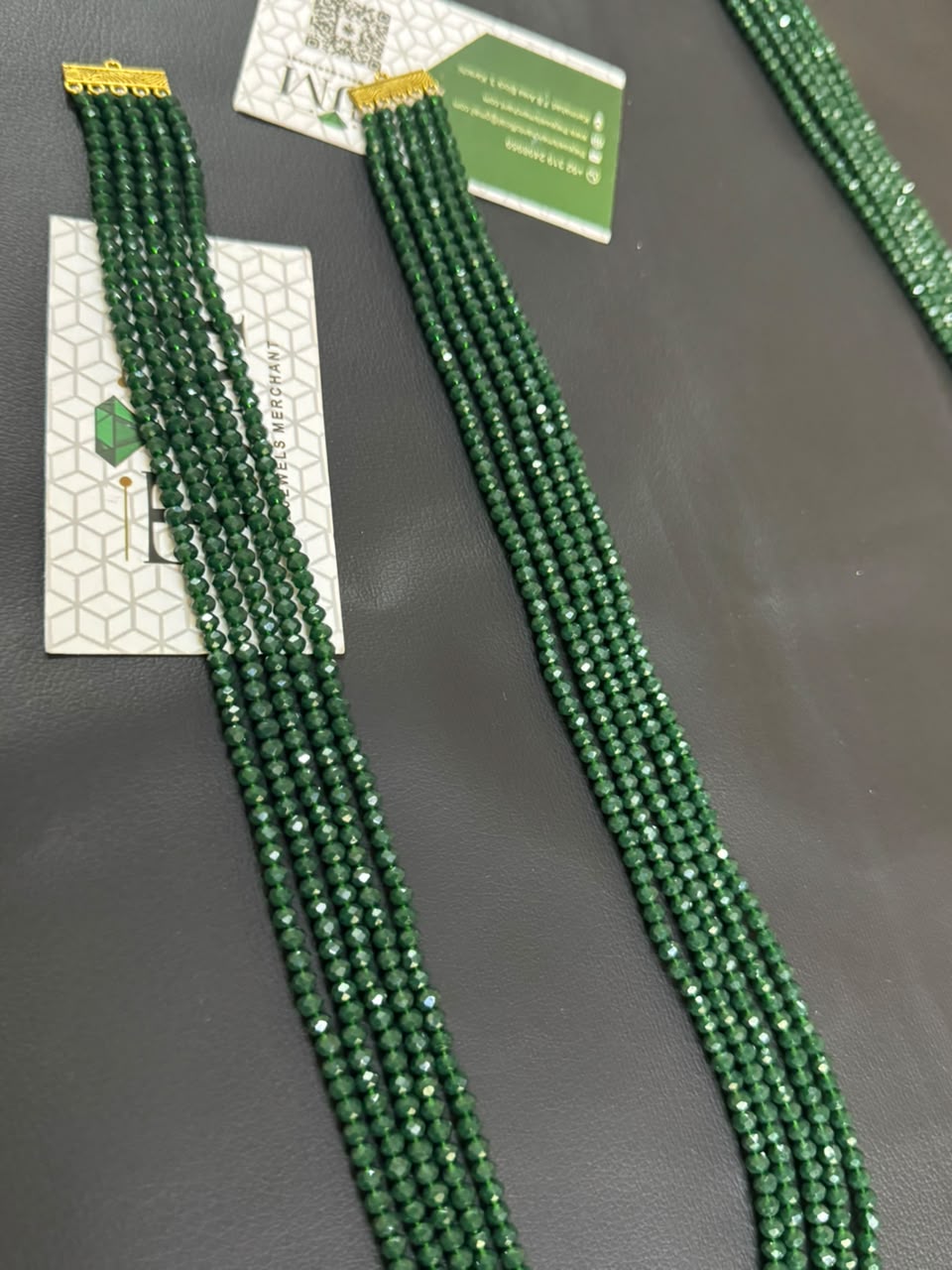 Stylish 5 Layer Mala (Green)  | The Jewels Merchant
