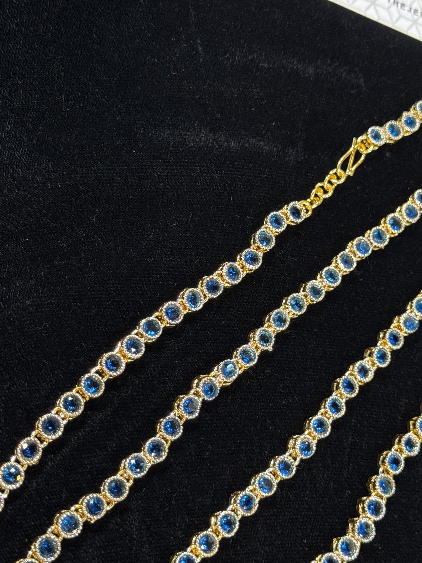 Elegant Zircon Mala | Blue Sapphire | The Jewels Merchant