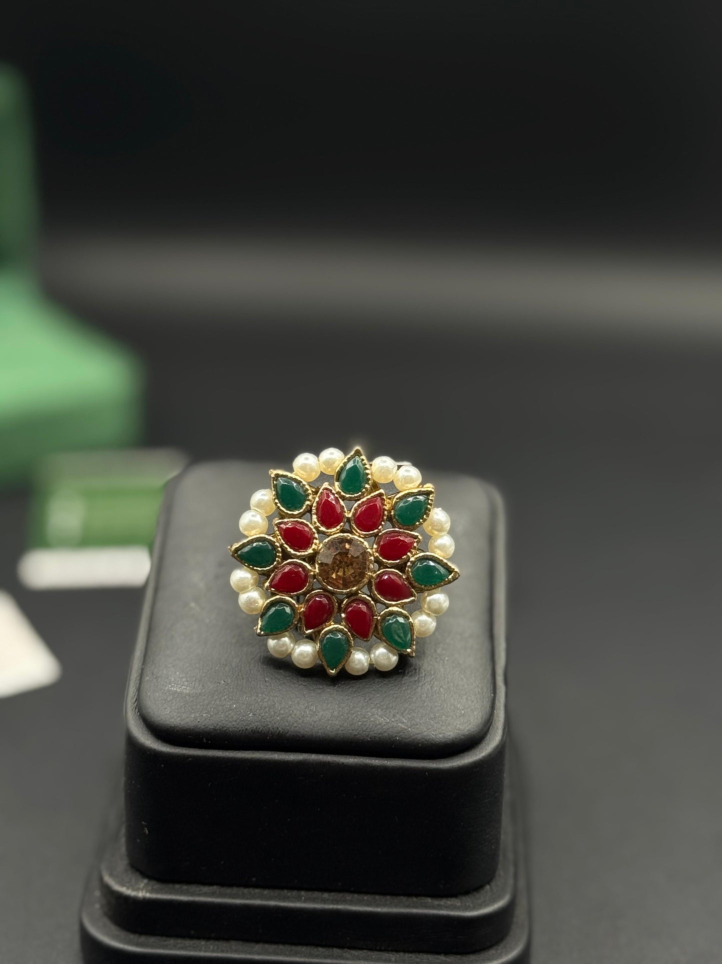 Kundan Ring | Traditional Adjustable Ring | The Jewels Merchant