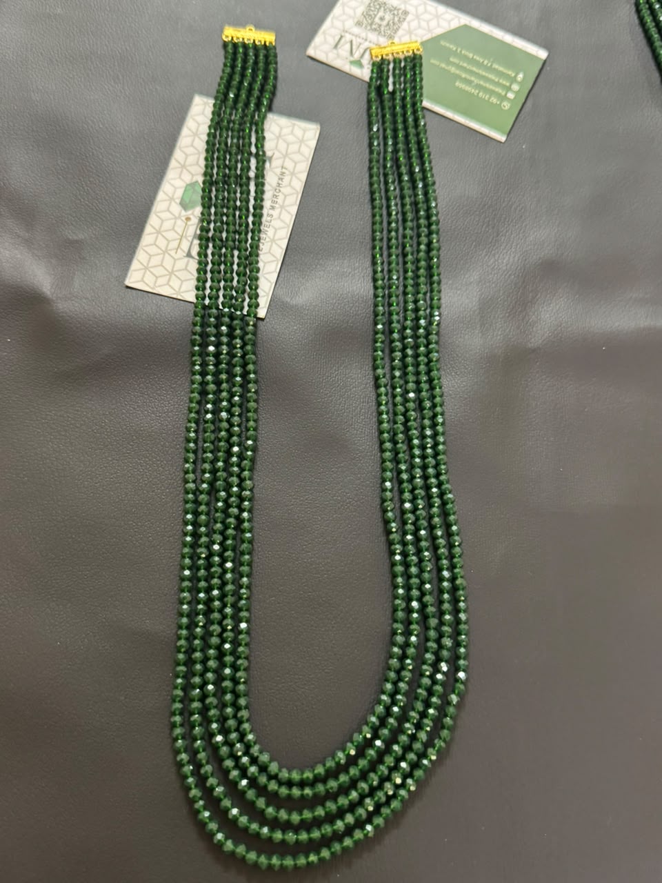 Stylish 5 Layer Mala (Green)  | The Jewels Merchant