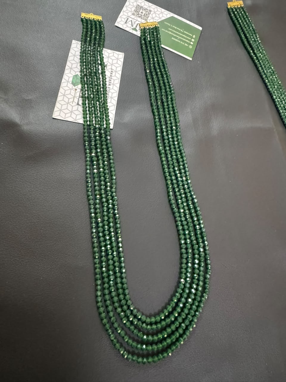 Stylish 5 Layer Mala (Green)  | The Jewels Merchant