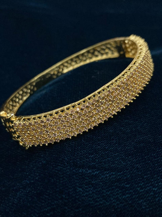 Premium Quality Gold Plated Zircon Studded Bracelet