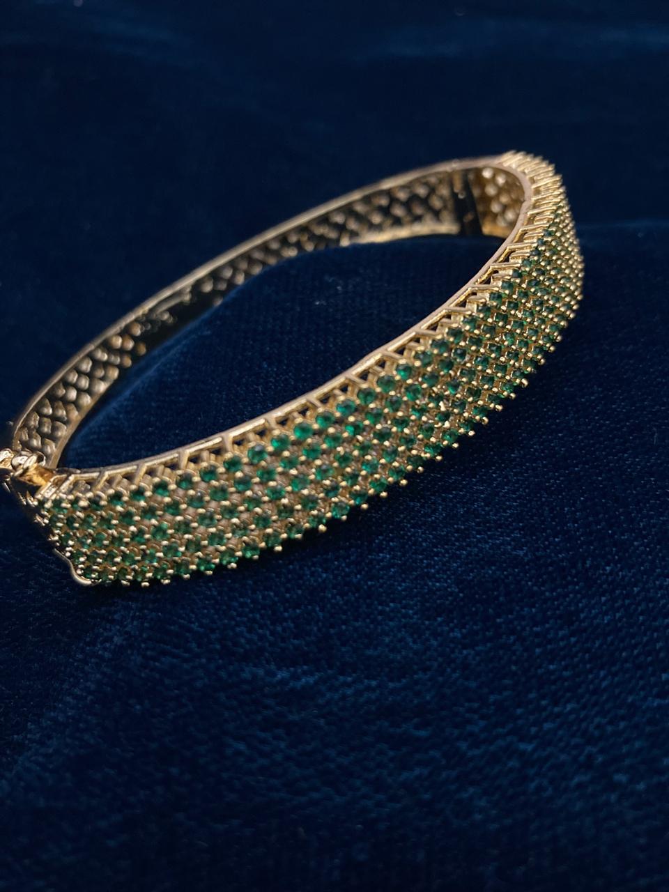 Premium Quality Gold Plated Zircon Studded Bracelet