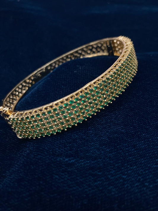 Premium Quality Gold Plated Zircon Studded Bracelet