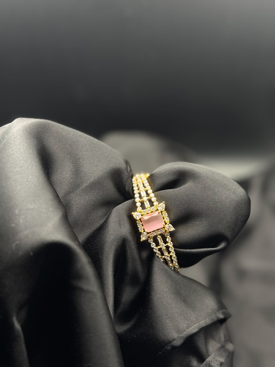 Premium Quality Zircon Studded Opneable Bracelet