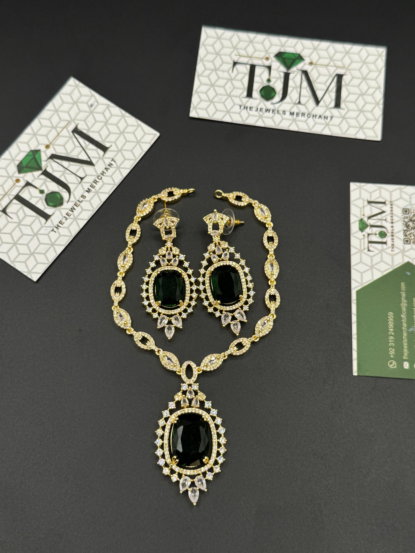 Zircon Ad Necklace Set | The Jewels Merchant