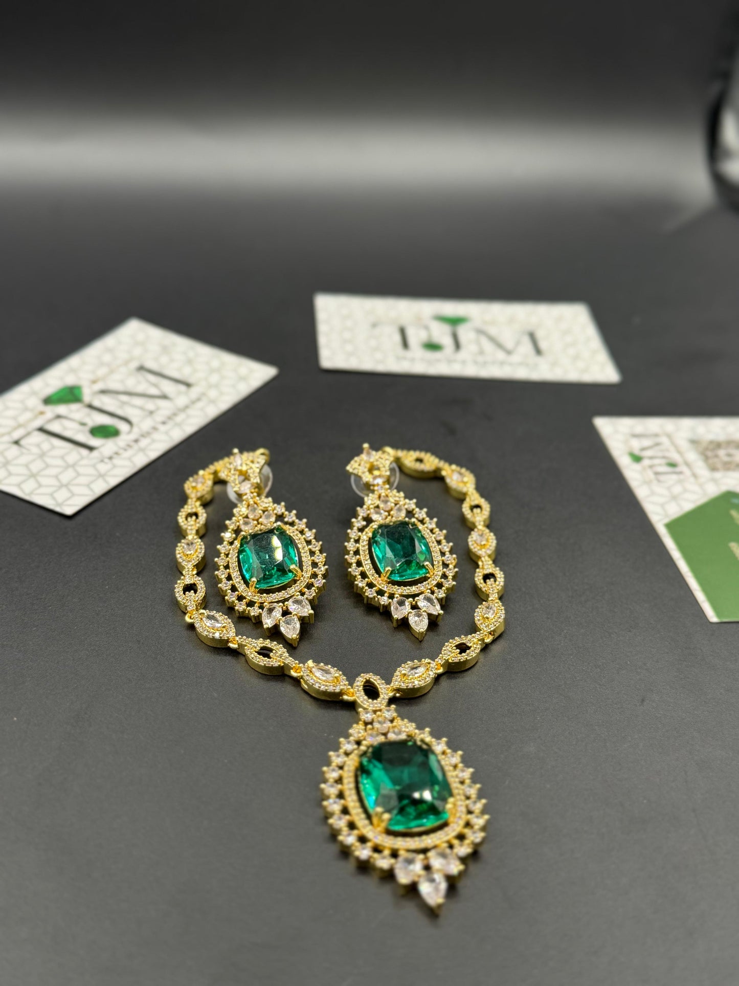 Zircon Ad Necklace Set | The Jewels Merchant