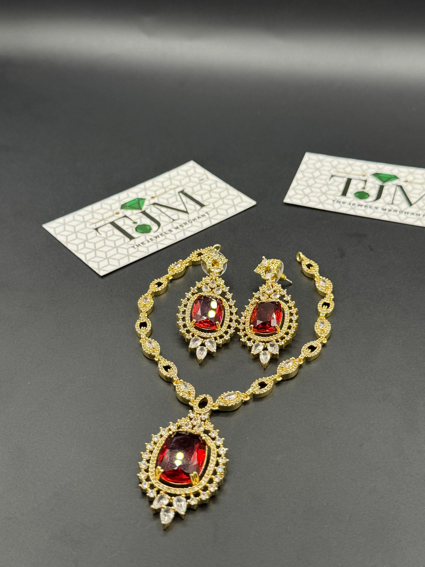 Zircon Ad Necklace Set | The Jewels Merchant