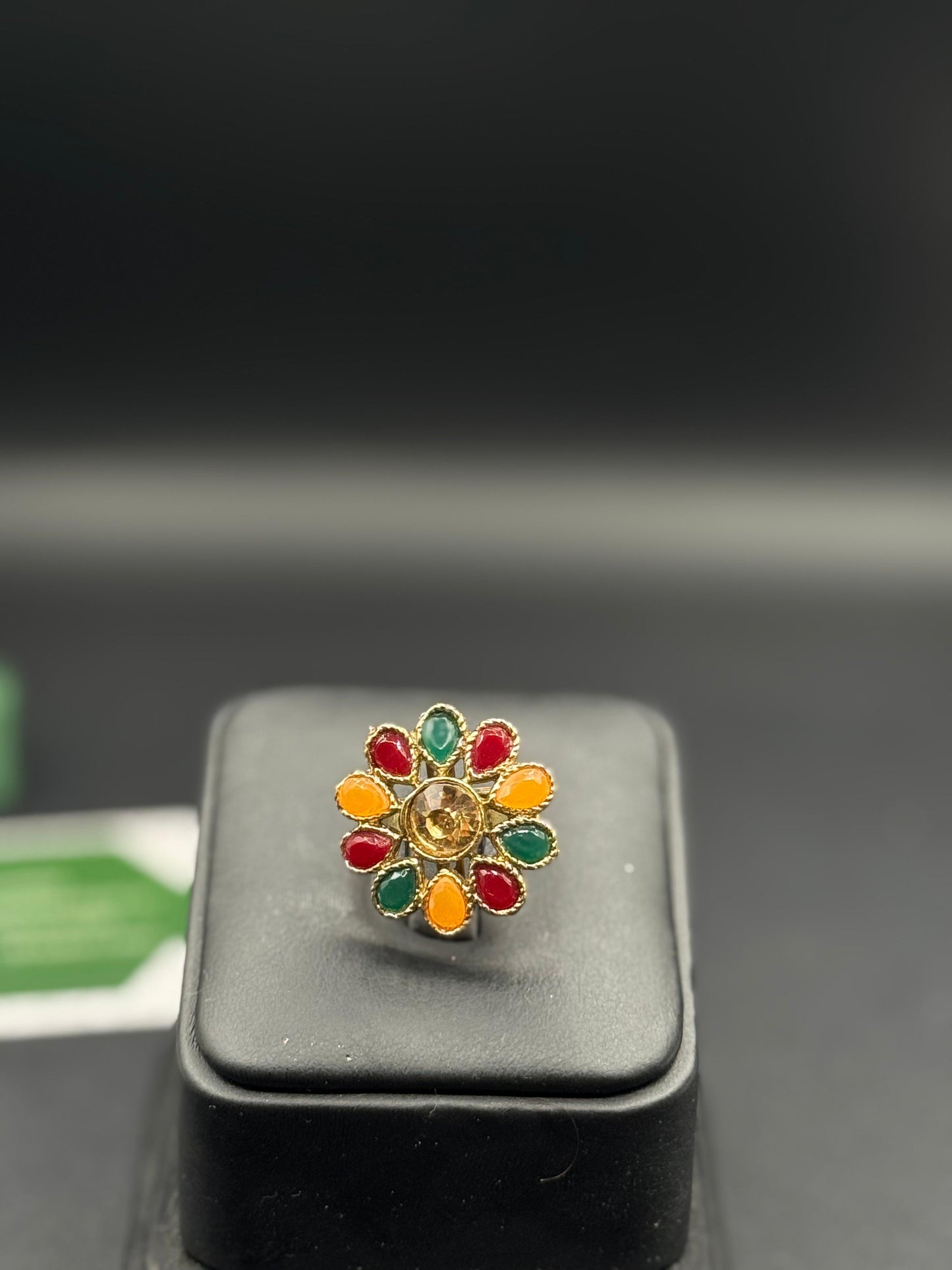 Kundan Ring | Traditional Adjustable Ring | The Jewels Merchant