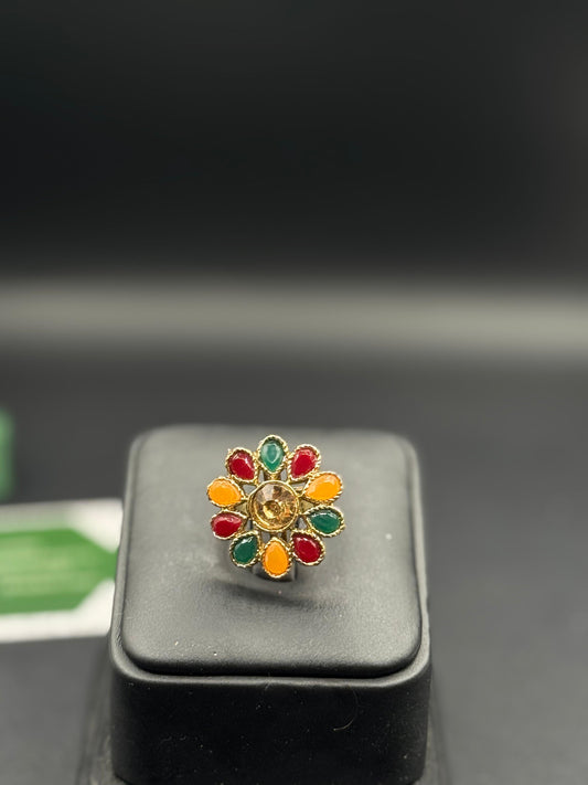 Kundan Ring | Traditional Adjustable Ring | The Jewels Merchant