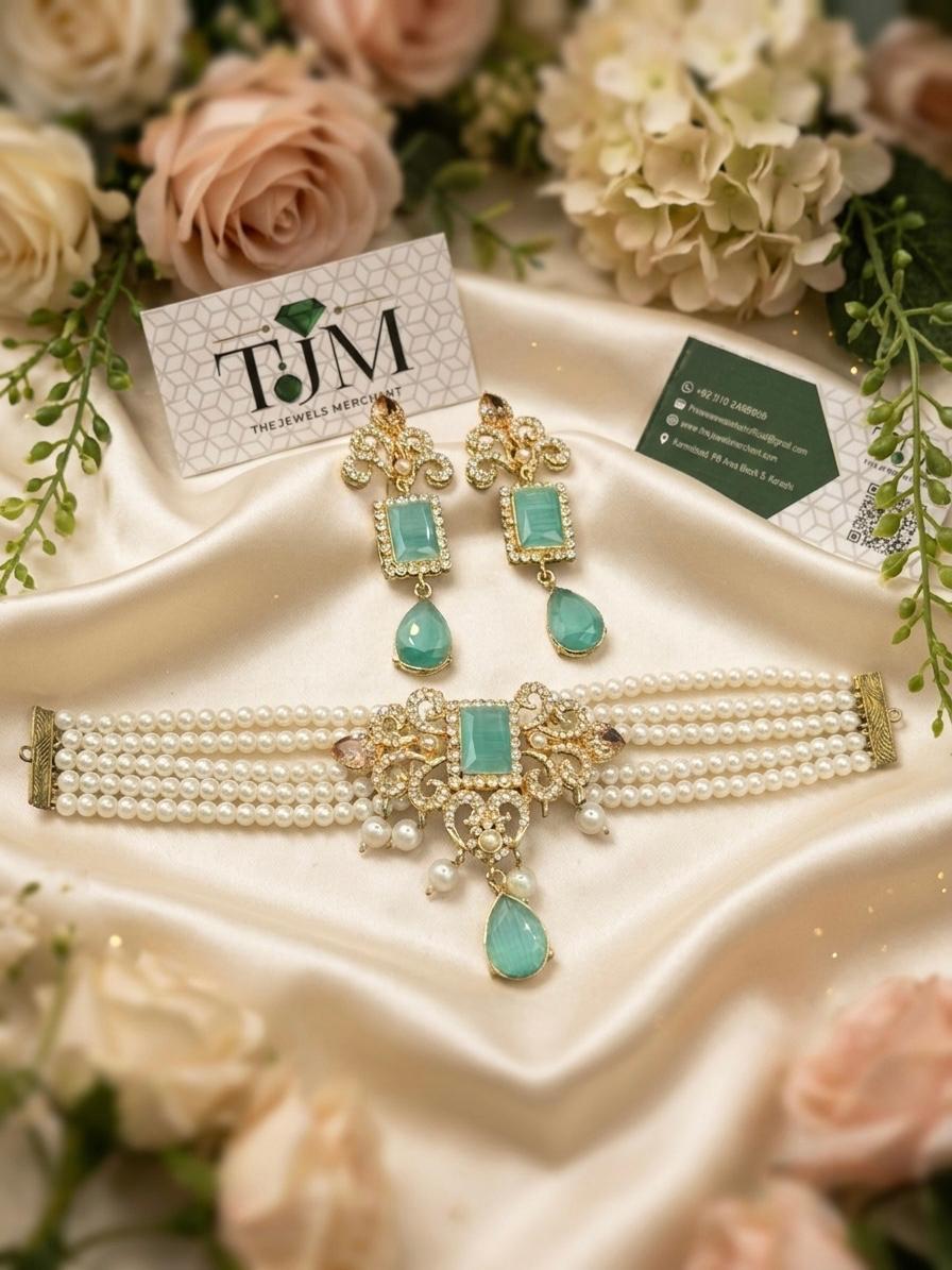 Zircon Choker Set | The Jewels Merchant