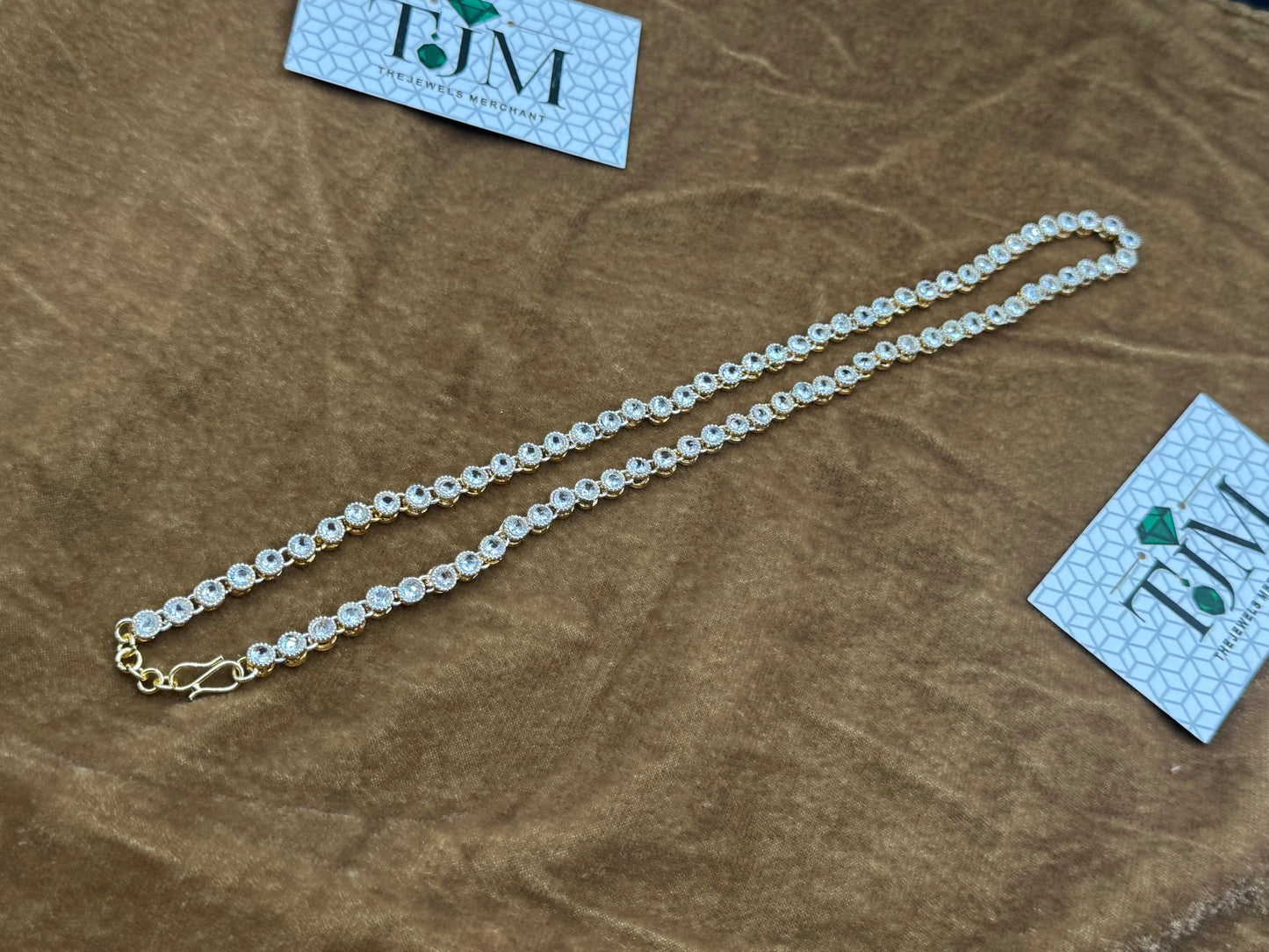 Elegant Zircon Mala | White Zircon  | The Jewels Merchant