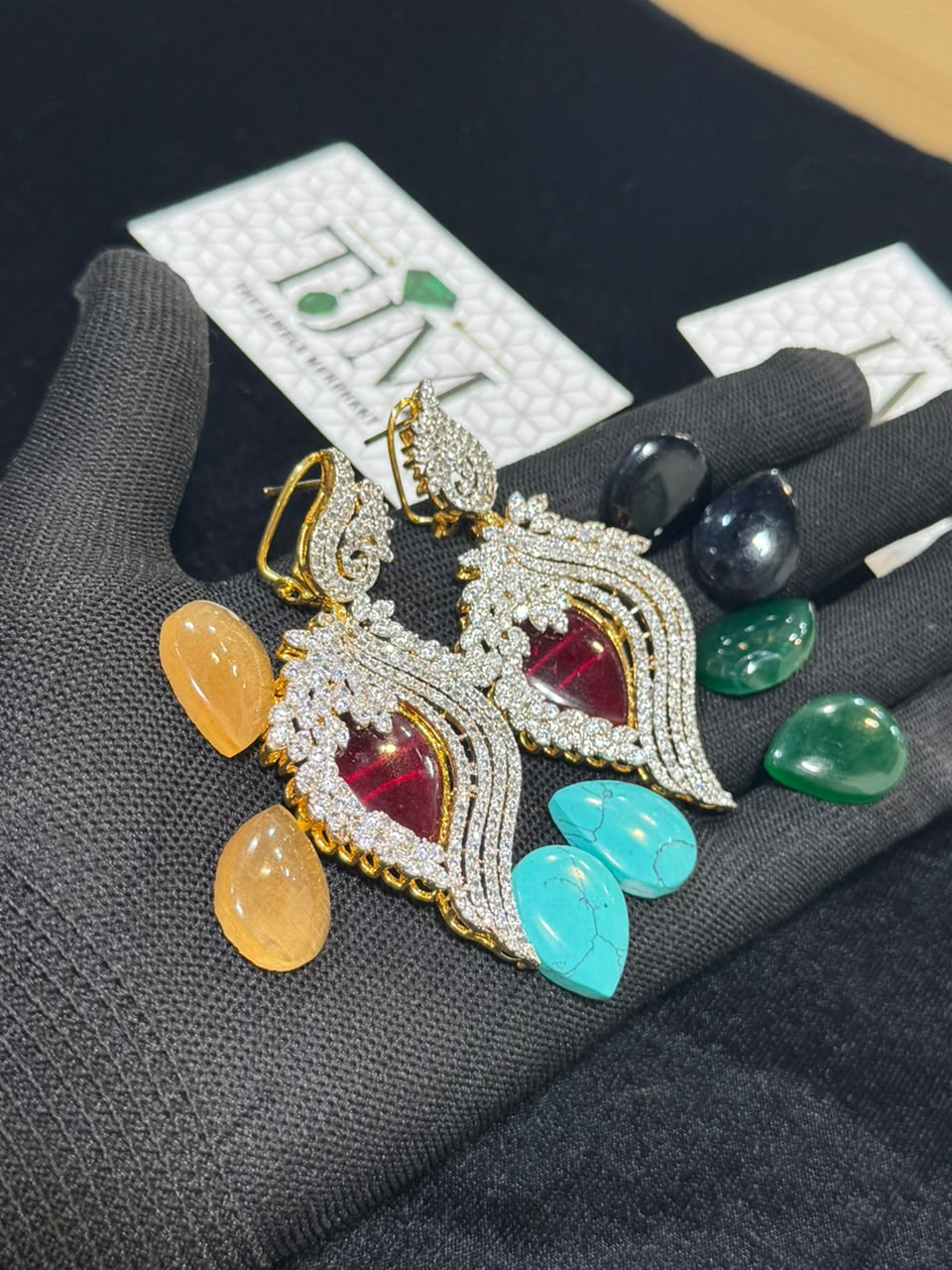 Gold Plated Changeable Earrings | The Jewels Merchant