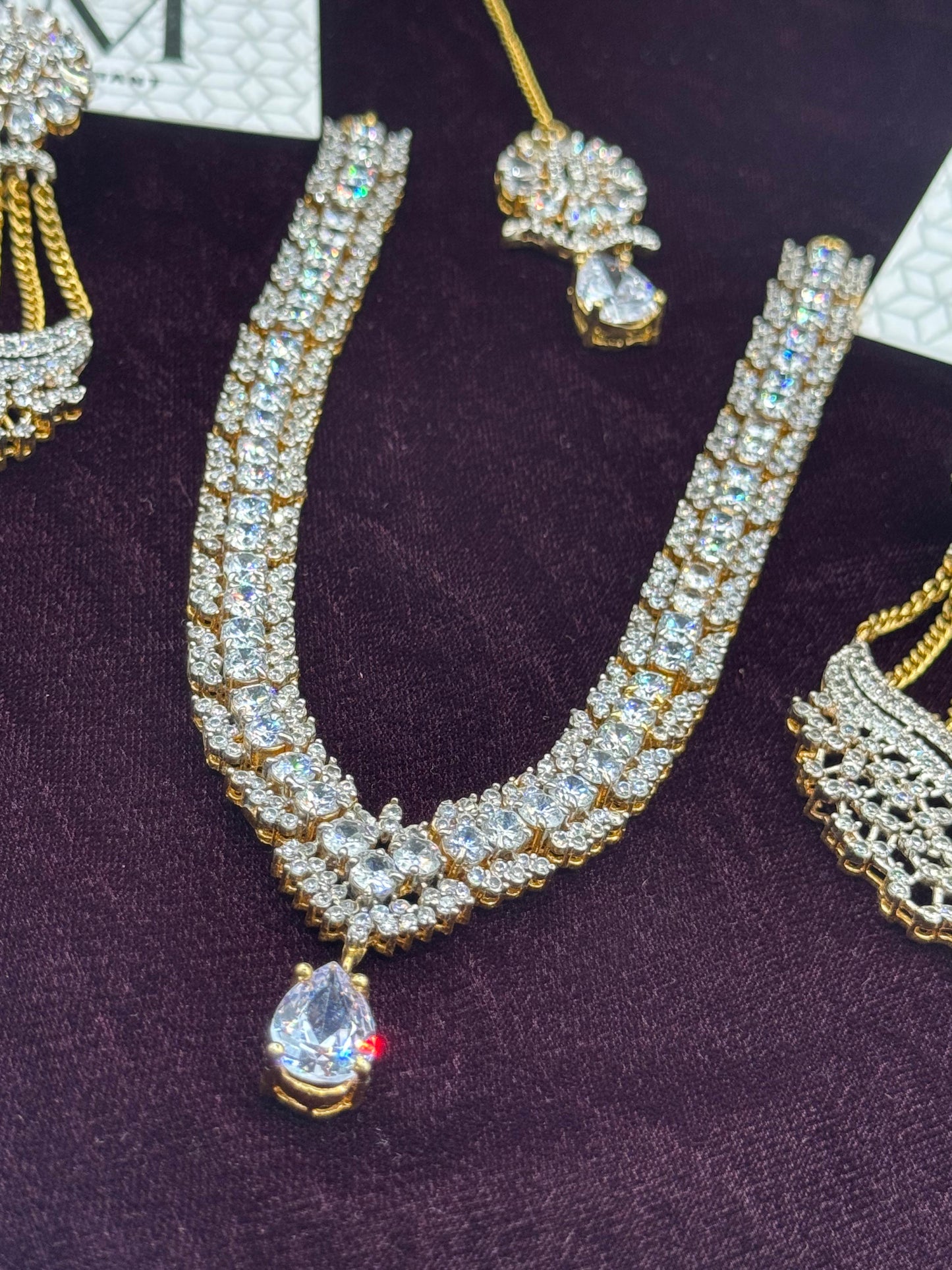 Pure 22 KT Gold Plated Bridal Necklace Set | The Jewels Merchant