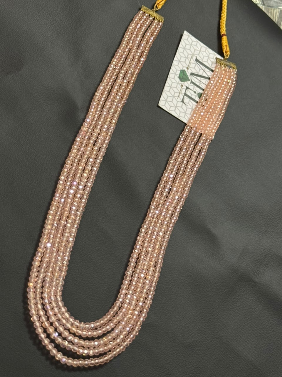 Stylish 5 Layer Mala (Pink)  | The Jewels Merchant