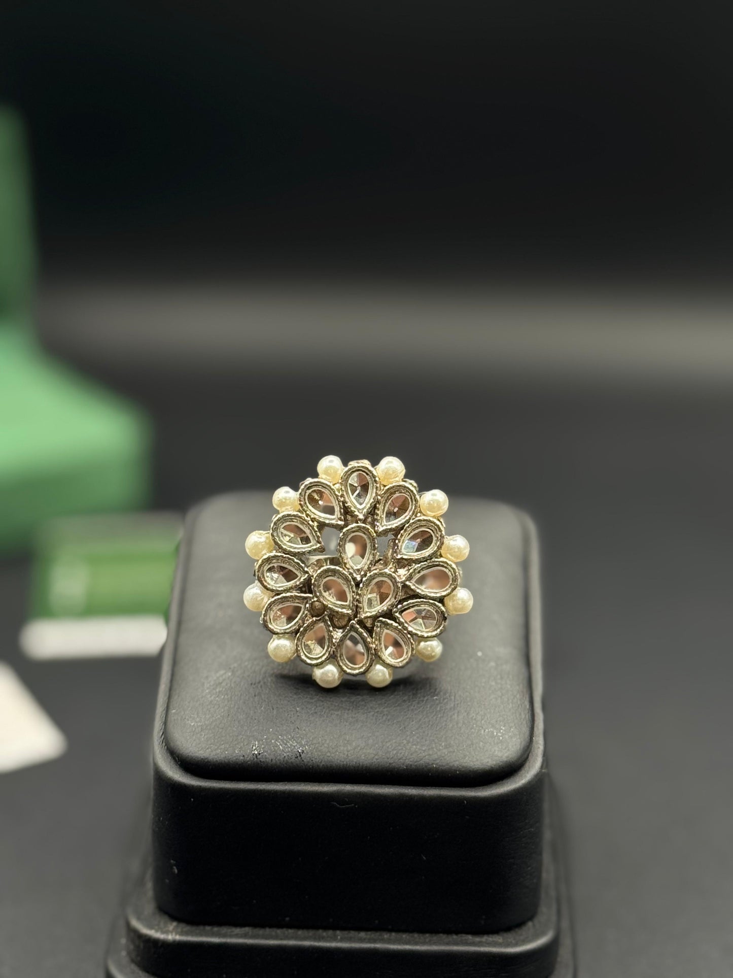 Kundan Ring | Traditional Adjustable Ring | The Jewels Merchant