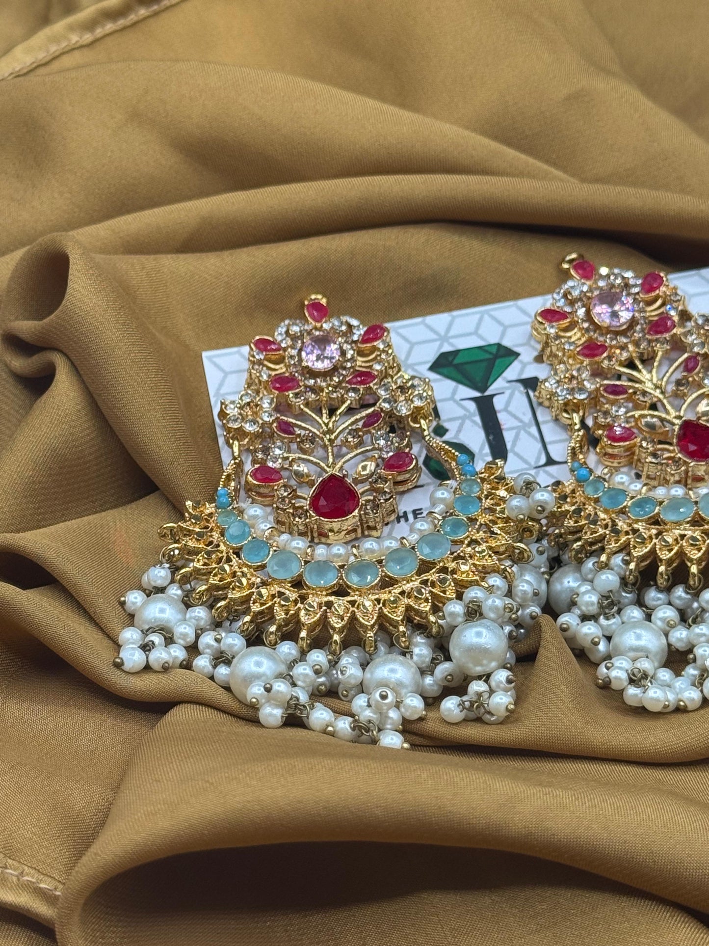 Noratan Earrings | Traditional Statement Earrings |The Jewels Merchant