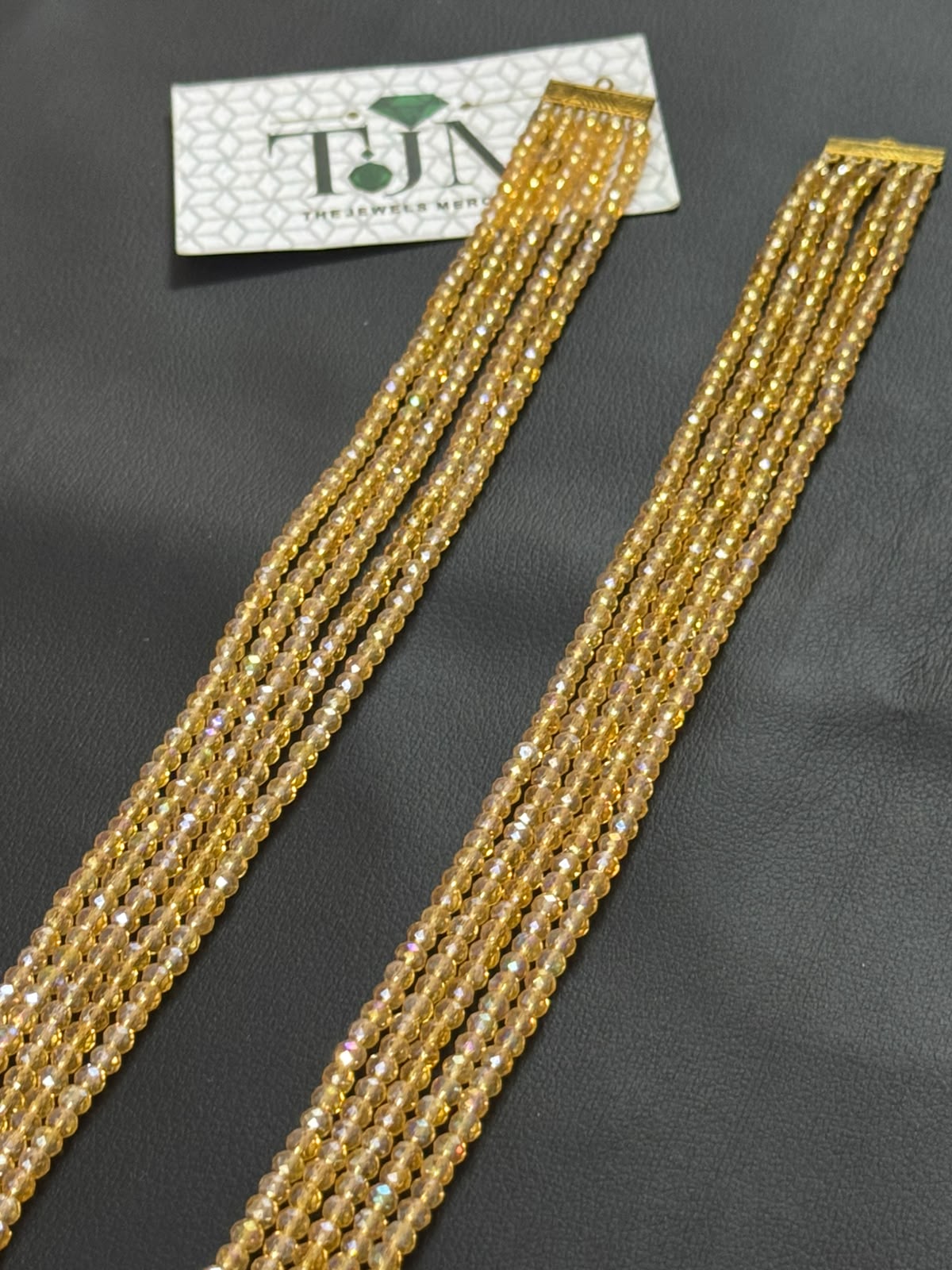 Stylish 5 Layer Mala ( champaign)  | The Jewels Merchant