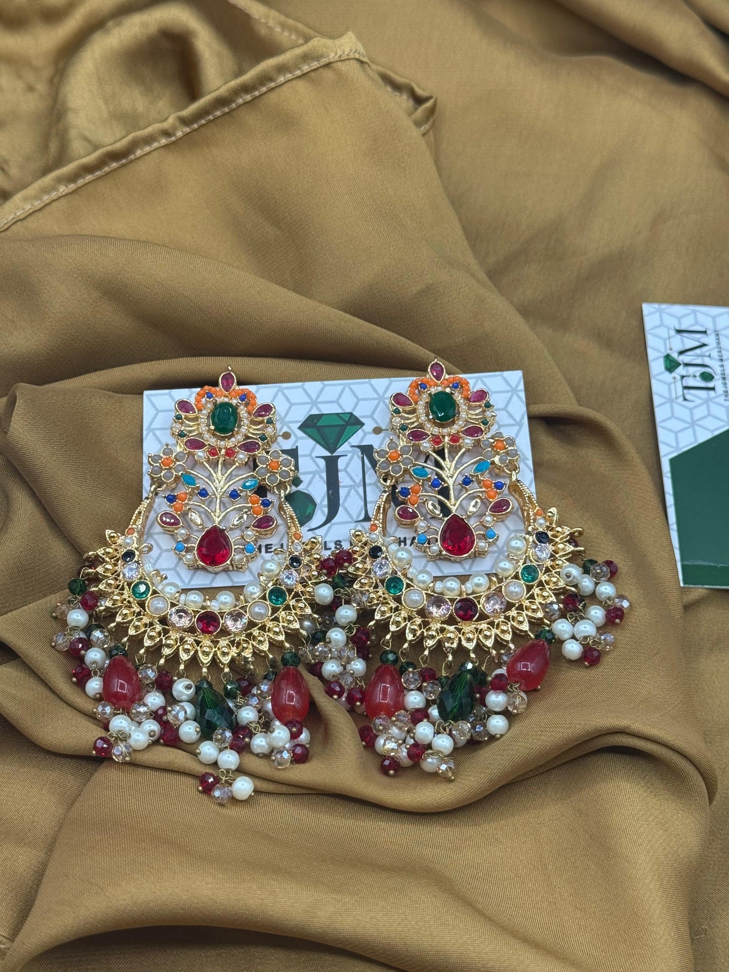 Noratan Earrings | Traditional Statement Earrings |The Jewels Merchant