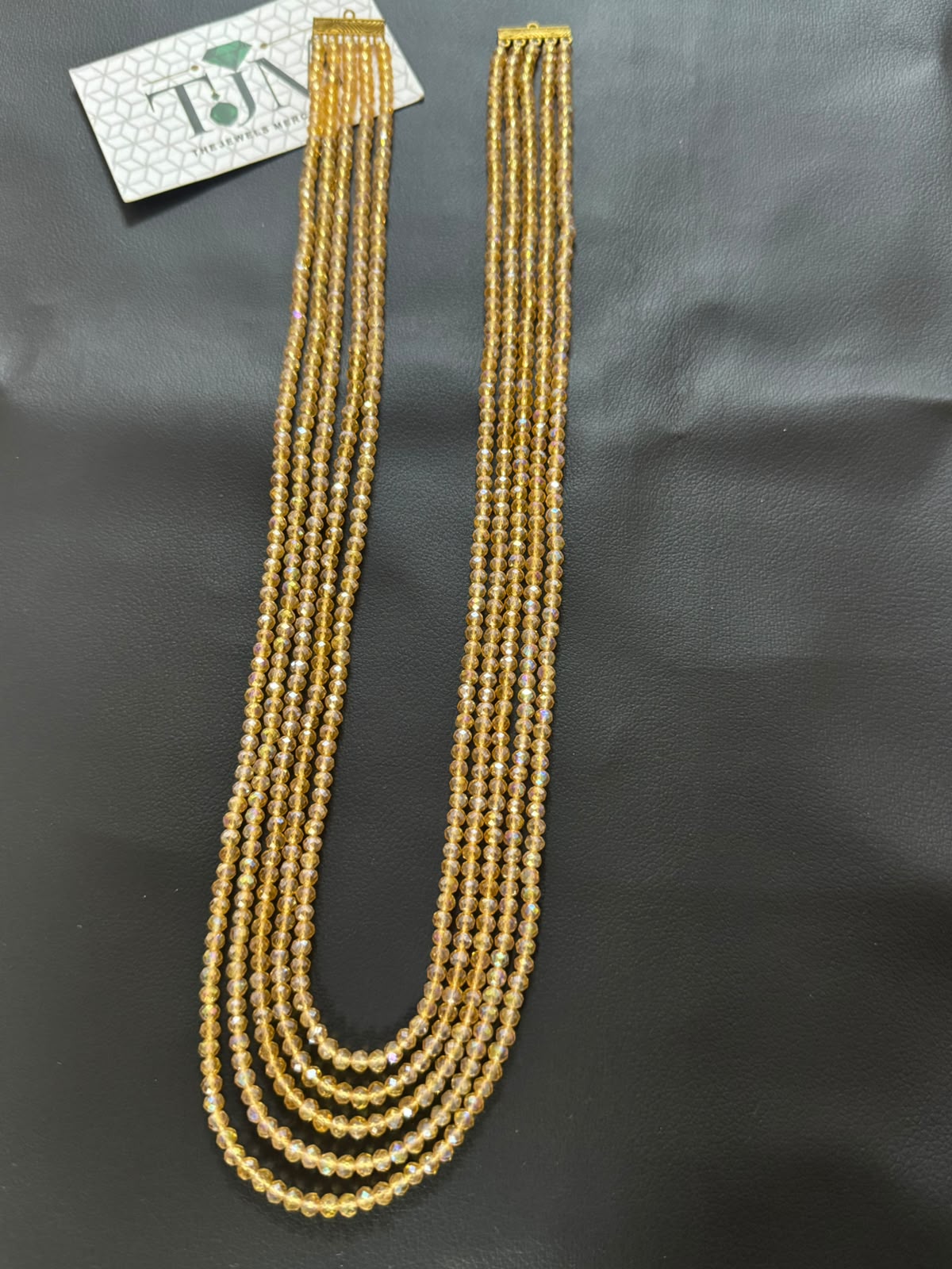 Stylish 5 Layer Mala ( champaign)  | The Jewels Merchant