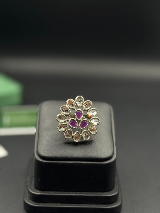 Kundan Ring | Traditional Adjustable Ring | The Jewels Merchant