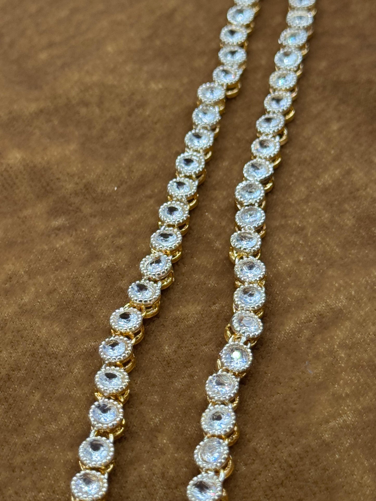 Elegant Zircon Mala | White Zircon  | The Jewels Merchant